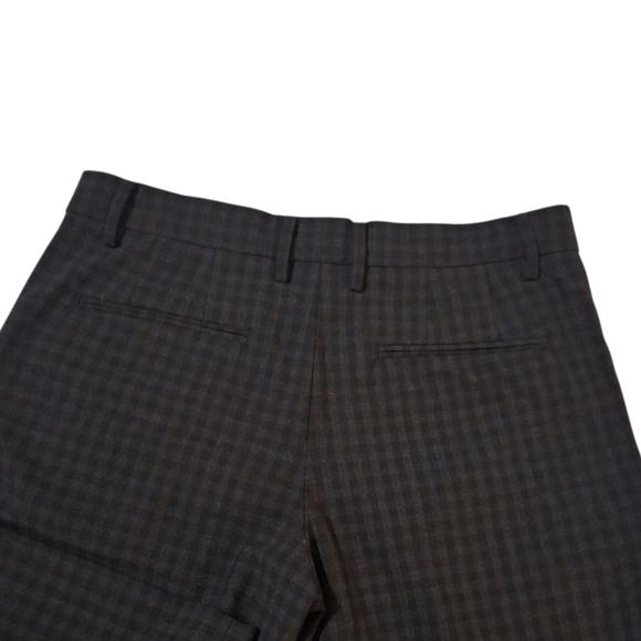 GAP Perfect Trouser Black/Grey Checkered Stretch Pants Straight-Leg. Size 6R - Picture 7 of 14